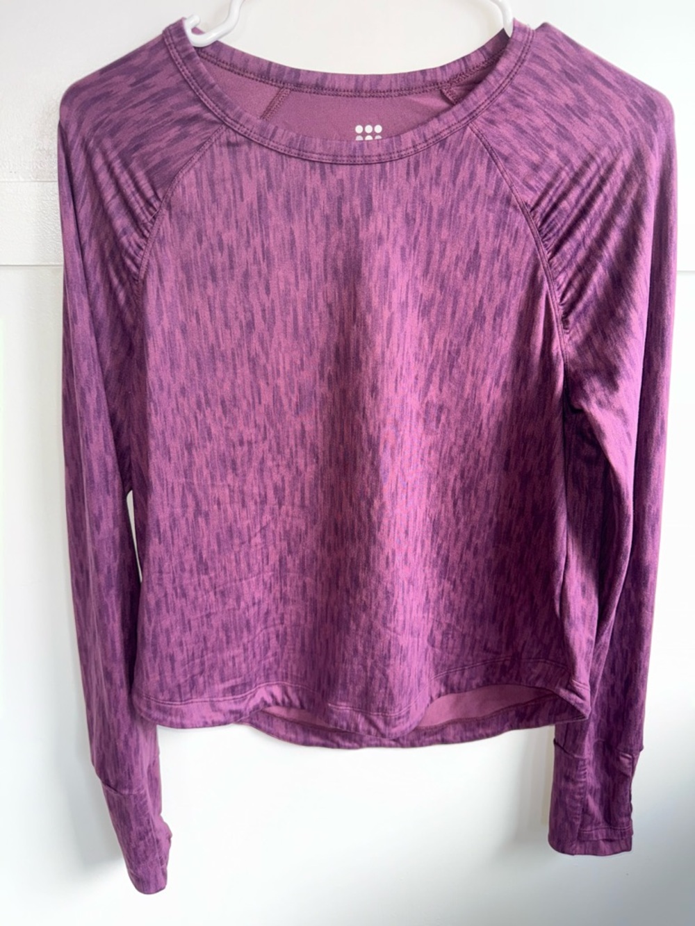 Title Nine Grace Raglan Long Sleeve Tee Shirt Flatlands Sz Small Outdoor UPF 50